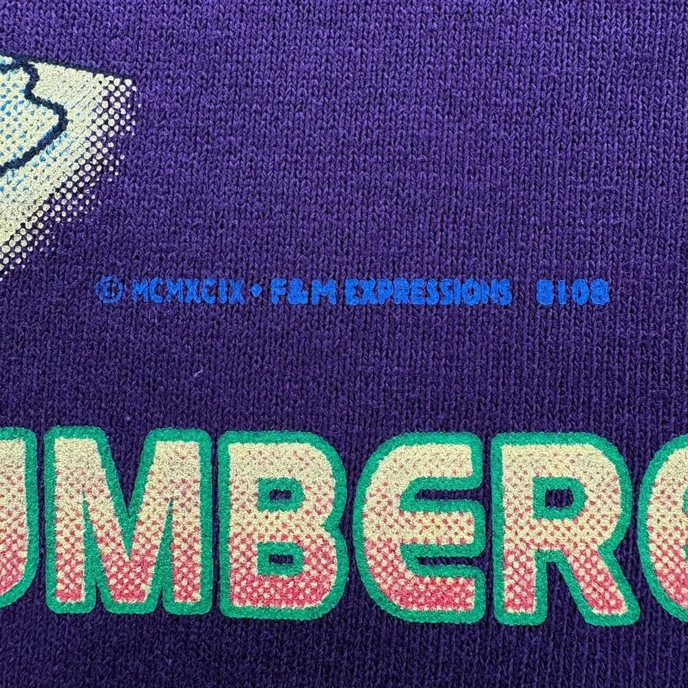 Vintage 1998 Y2K Problem Wilson Pro 500 Crewneck Sweatshirt Men L Made in USA - Picture 3 of 8